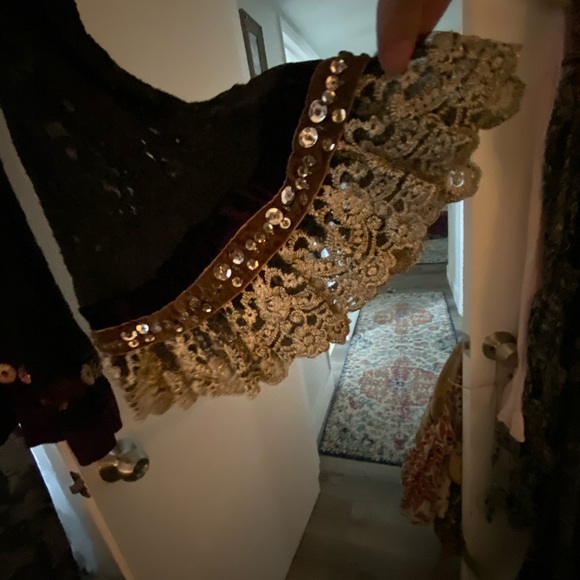 Free people Gypsies junkies beaded tunic !super rare !! - Picture 5 of 8